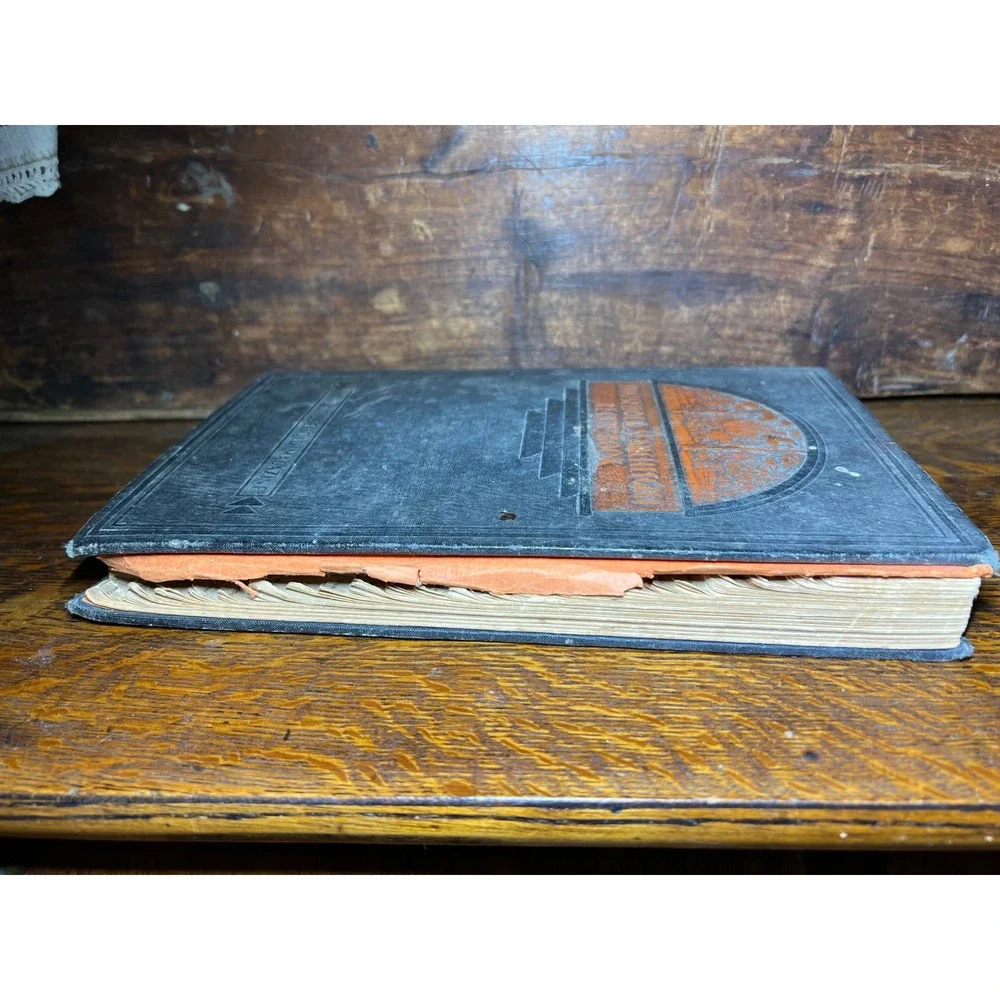 VTG The Household Searchlight Recipe Book The Household Magazine Black Orange